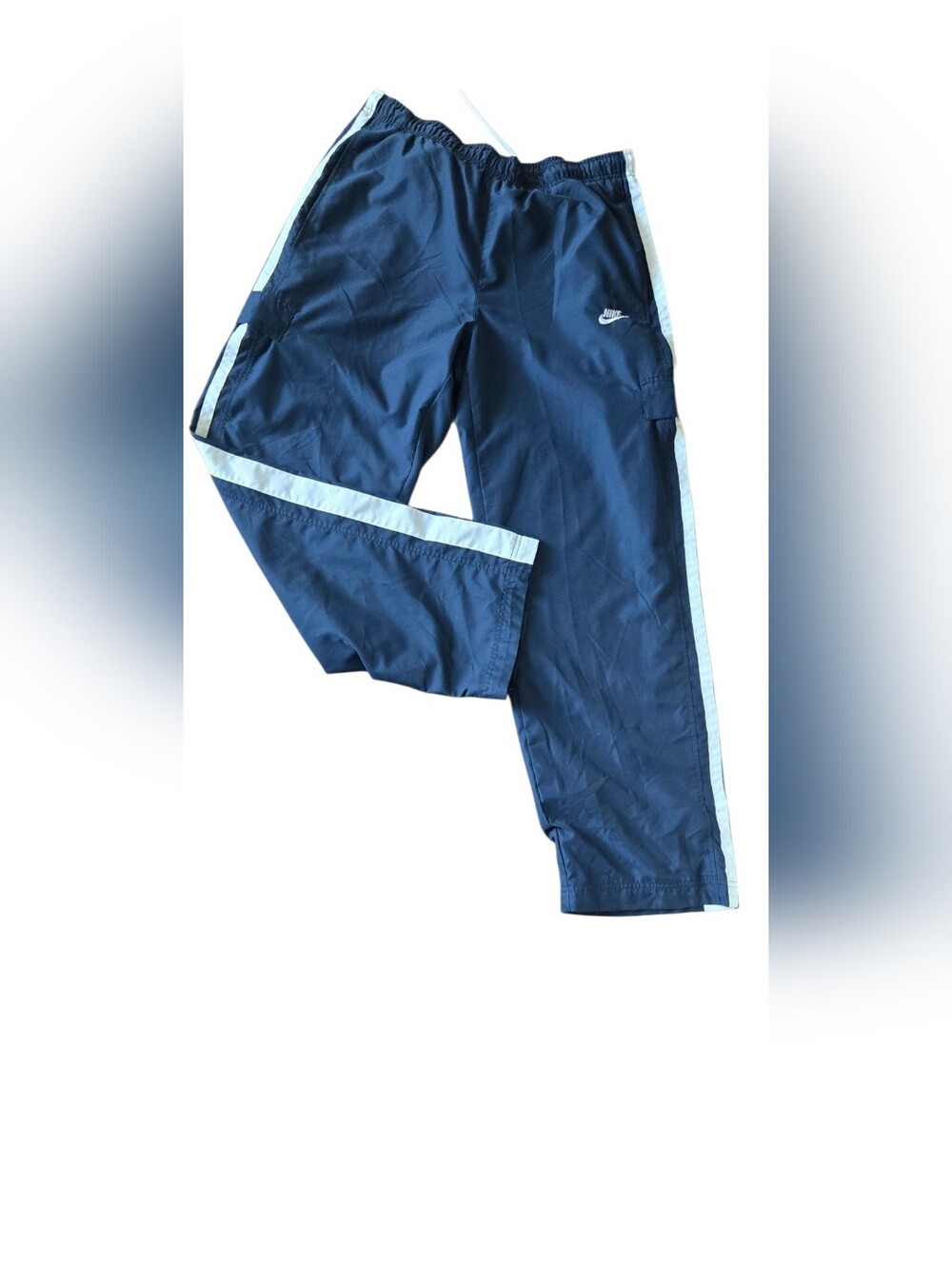 Vintage 90s Nike Mens XL Navy Blue Mesh Track Pants #135